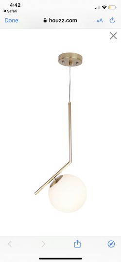 2 Modern Globe Lights