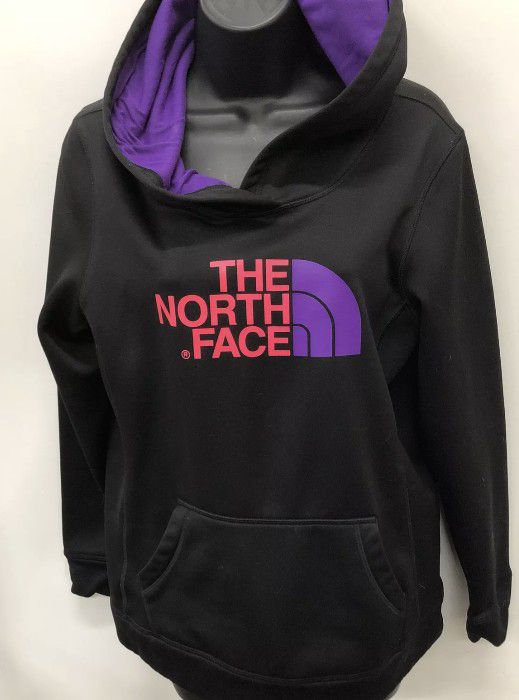 The North Face Women's Black/Purple Hoodie Sweater Size L Like New