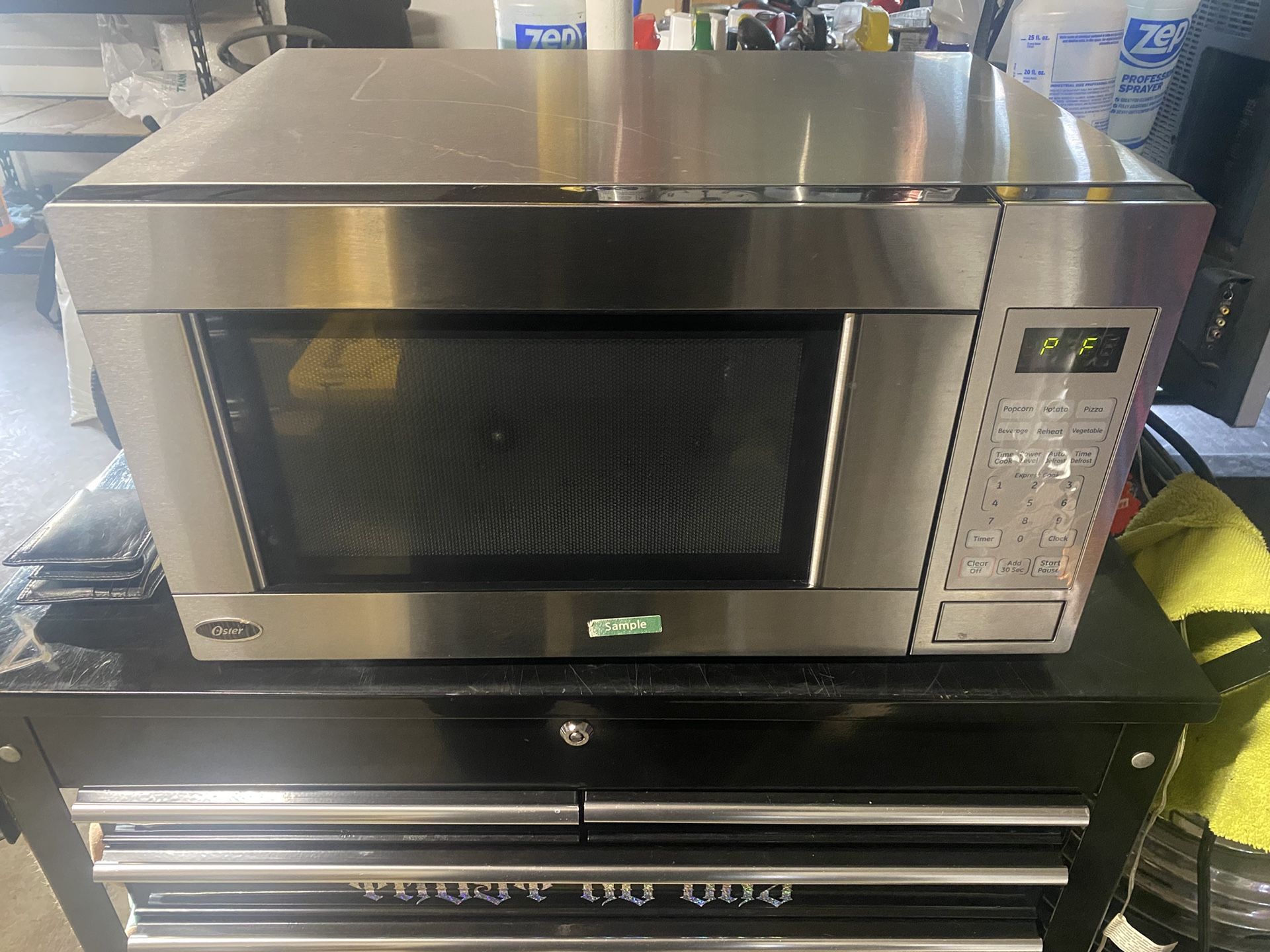 Stainless Microwave *Missing Glass Plate*