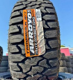 🛞🚘 35*12.50r20 vendo set de llantas 🛞 Nuevas marca Arroyo RT con 60,000 millas de garantía