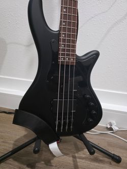 Bass guitar Schecter ( stealth  ) and amp fender