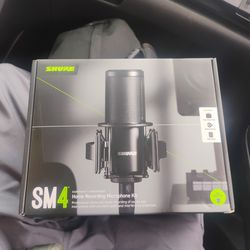 shure sm4 home recording microphone kit BRAND NEW NEVER USED NEVER EVEN OPENED