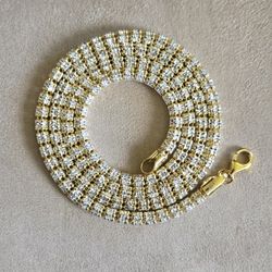 Ice Barrel Chain & Bracelet Diamond Cut 24" & 7.5' 4MM