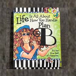 “Life Is All About How You Handle Plan B” Pocket Notepad