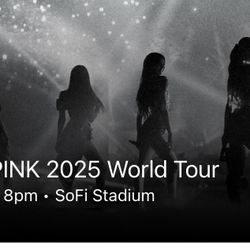 Black Pink Ticket 4 Floor tickets Saturday Show