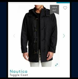 Nautica Toggle Coat Parka Hooded Jacket