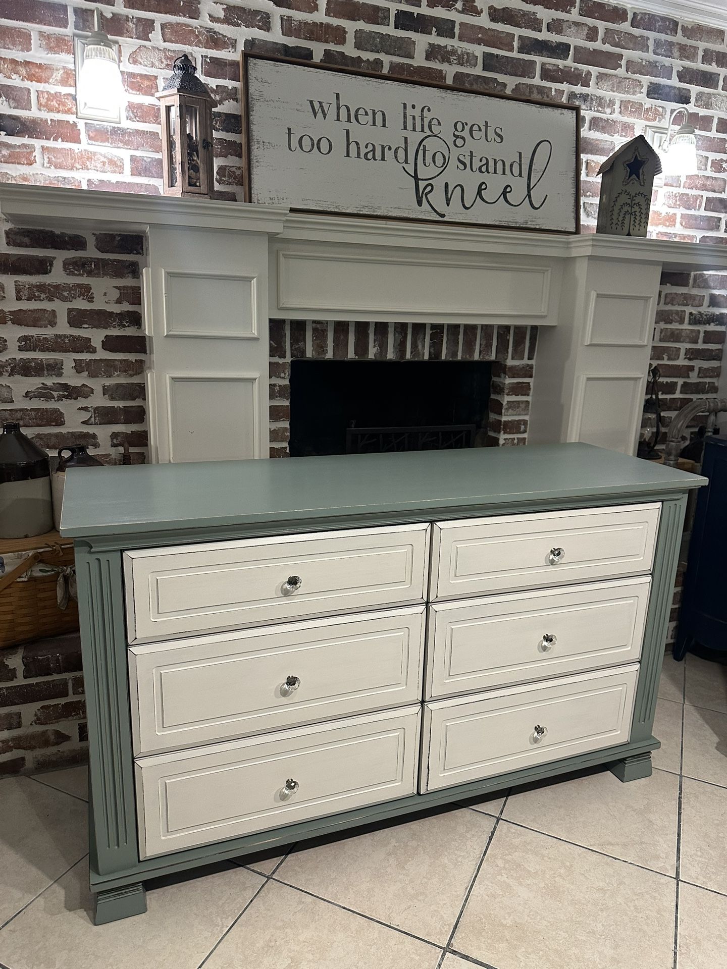 Beautiful Refinished Solid Wood Essentials By Cache Dresser / Chest of Drawers