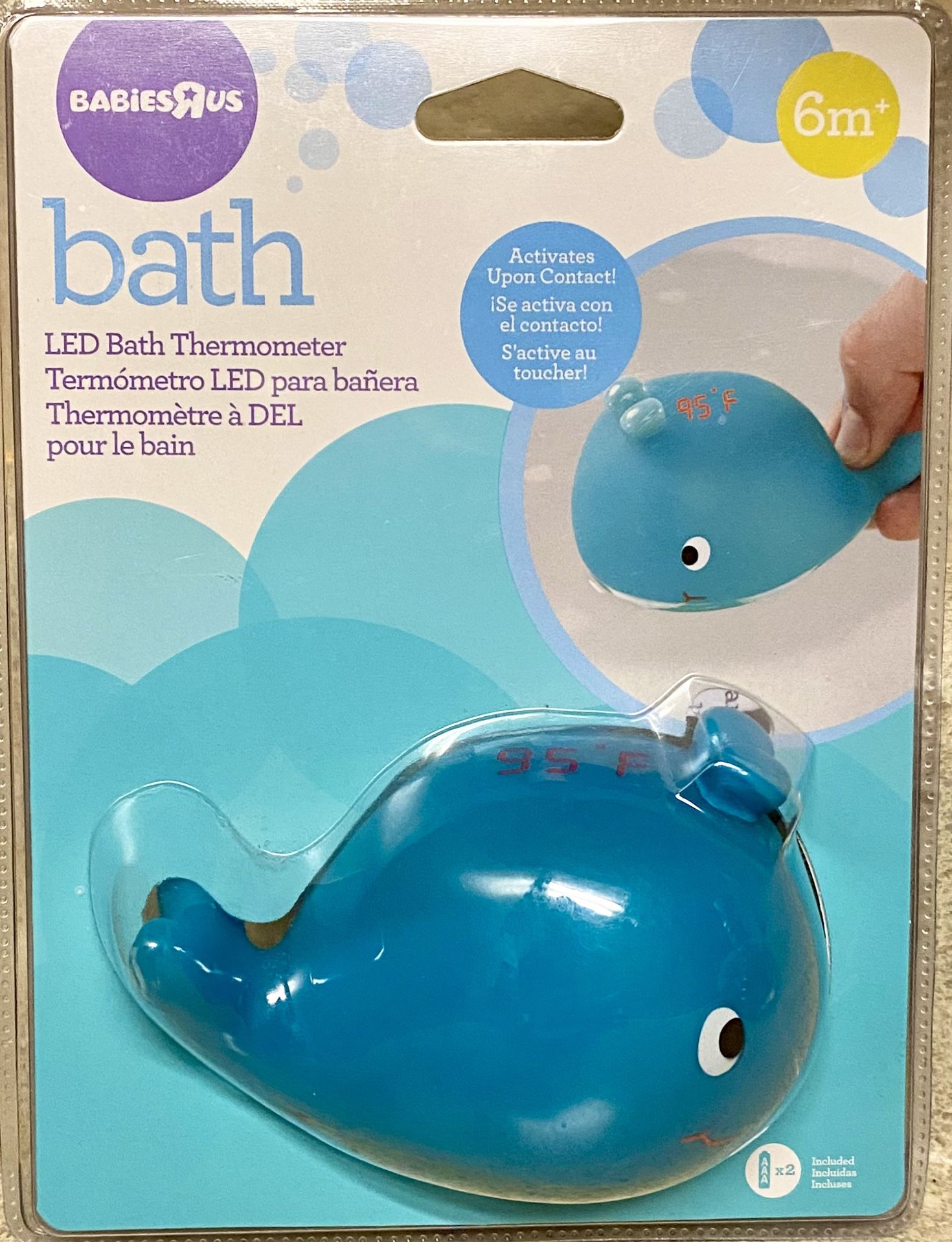 Baby’s R Us Blue Whale LED Bath Thermometer