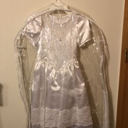 Kid's White Dress