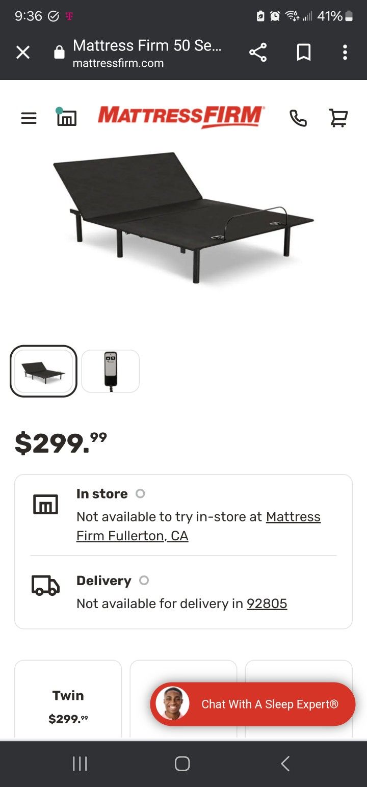 Mattress Firm 50 Series Adjustable Queen Base