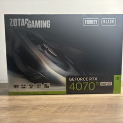 ZOTAC RTX 4070 Ti Super Trinity Black Edition – Brand New Sealed