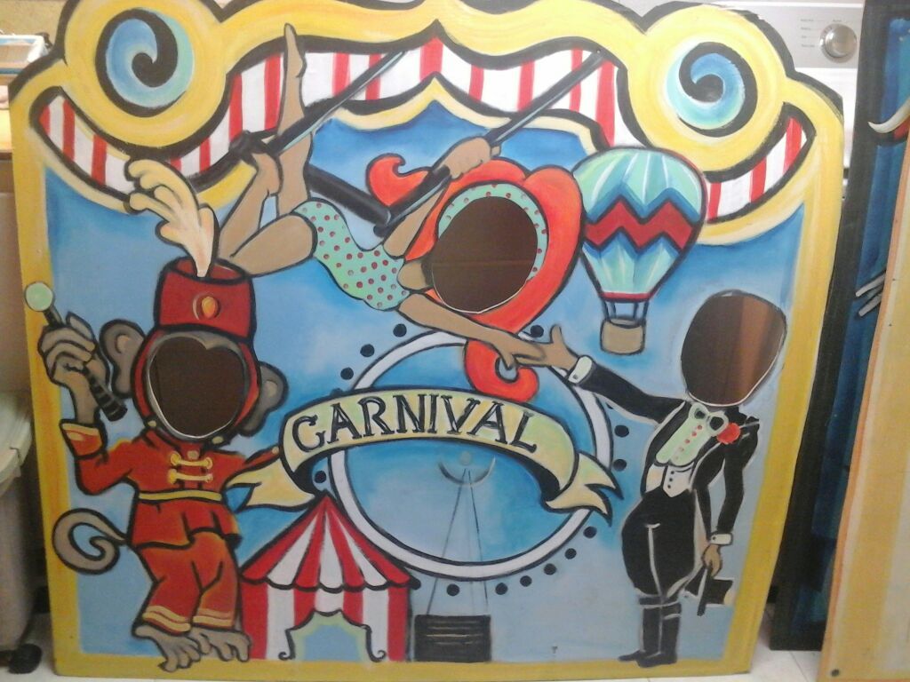 Carnival photo board party decoration
