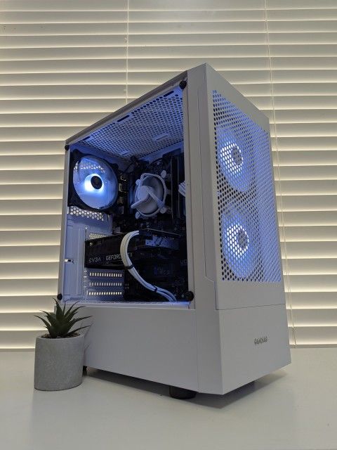 White Gaming PC I5 11400F RTX 2060 16GB RAM Storage