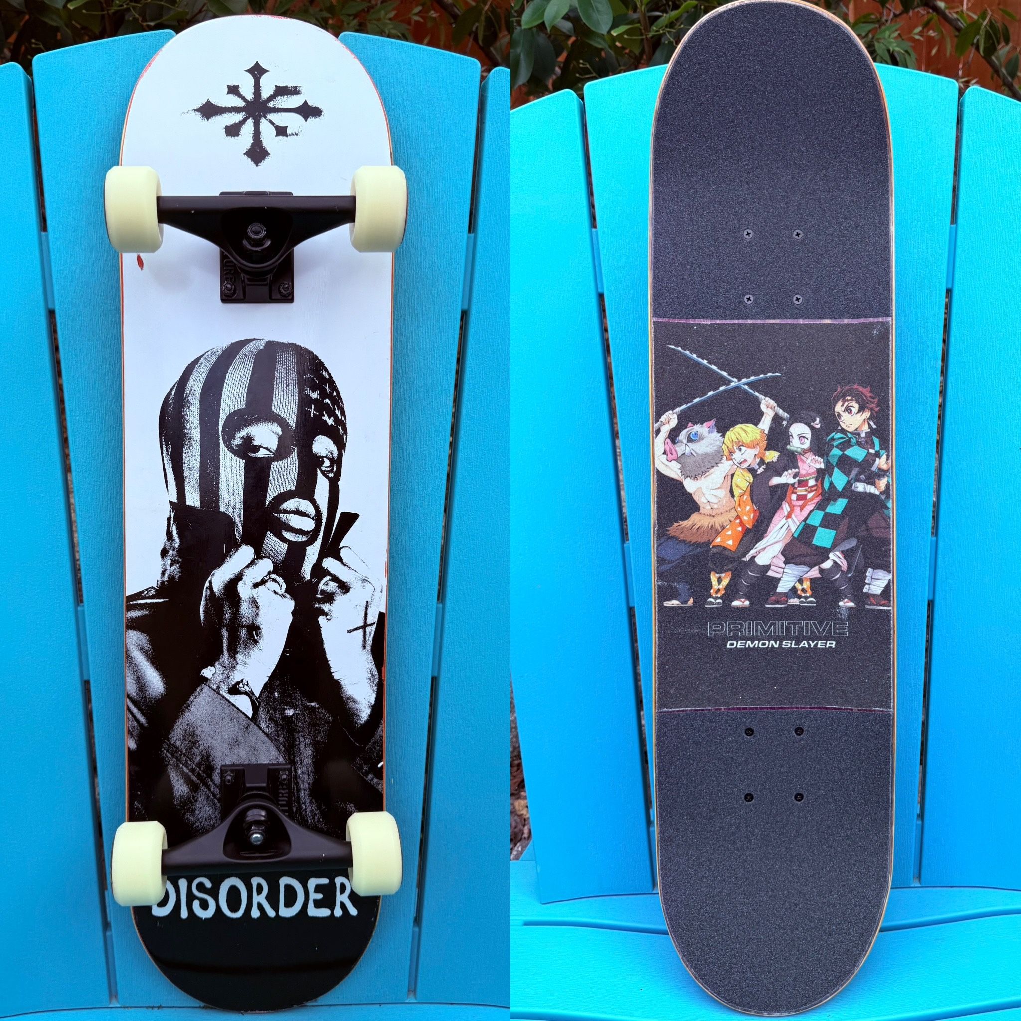 Disorder Smooth Criminal Complete Skateboard 8.0 Venture Trucks Spitfire Wheels 