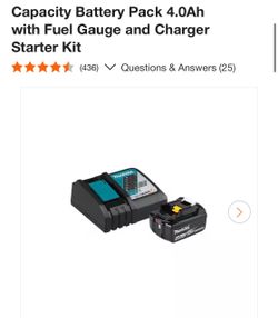 MAKITA 4.0ah Battery pack & starter kit