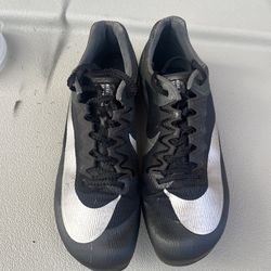 Black Nike Track Shoes Size 8