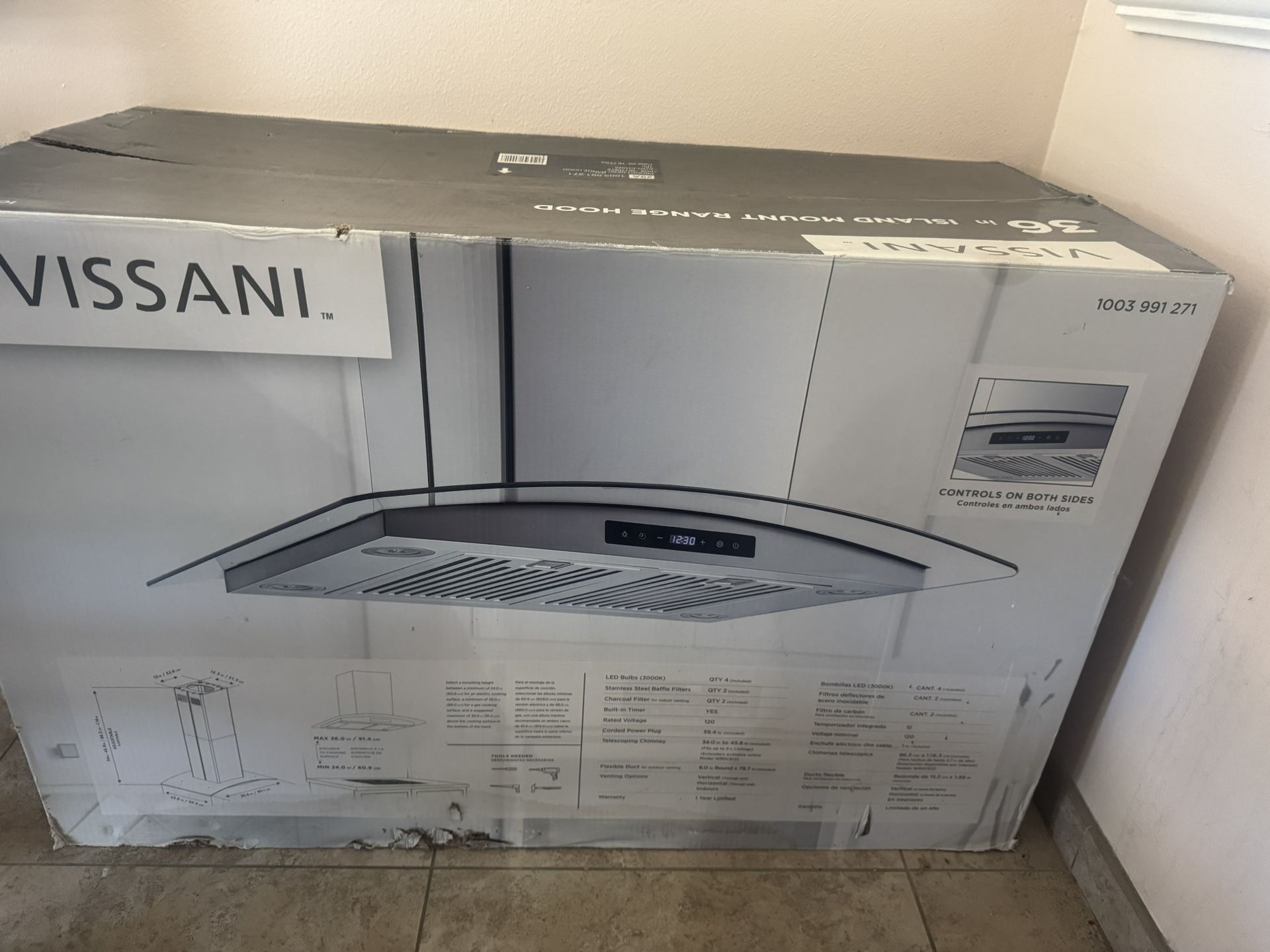 Kitchen Hood 36" Campana Para cocina.