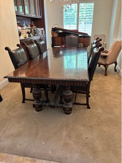 Large Dining Table Set