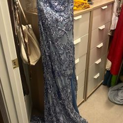 Blue Sequin Prom/formal Dress