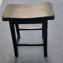 Wood Sadle Stool Black , Sturdy 
