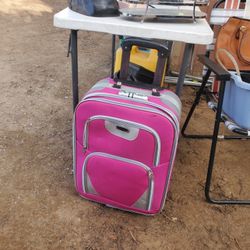 Pink Suitcase With Lock Code 🔐 