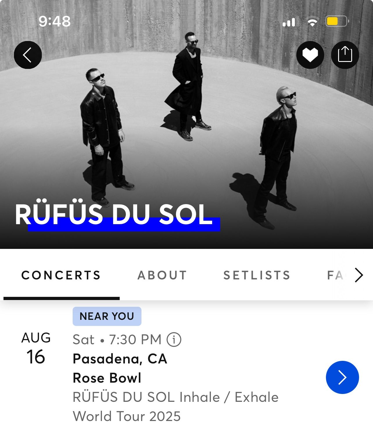 RUFUS DU SOL TICKETS - AUG 16, 2025