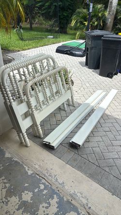 2 solid wood Twin bed frames