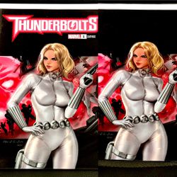 Thunderbolts #1 (2023) Leirix Li Trade and Virgin Set Homage to Black Widow #1