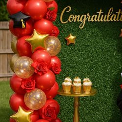 Graduation Balloon Set Up