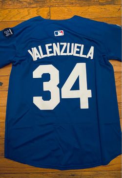 Blue Los Angeles dodgers Valenzuela nike World Series championship 2025 Fernando patch jersey