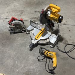 Dewalt Compound Mitre Saw And Drill 