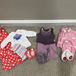 American Girl & Our Generation Pajama & Robe Set 