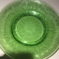 Green Uranium depression glass