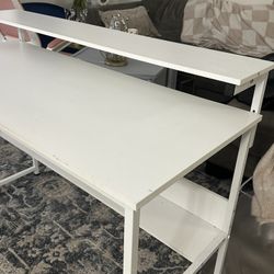 White Office Desk 