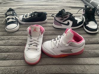 Girls Jordan’s Size 10c And Converse Size 10c