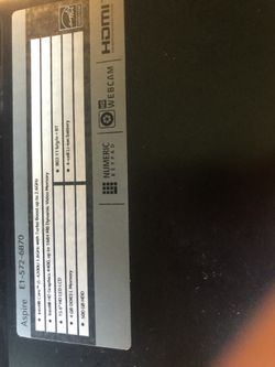 Aspire lap top