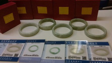 Authentic Jade bracelets with certificates