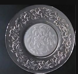 Princess House Fantasia Poinsettia 8" Salad Plate