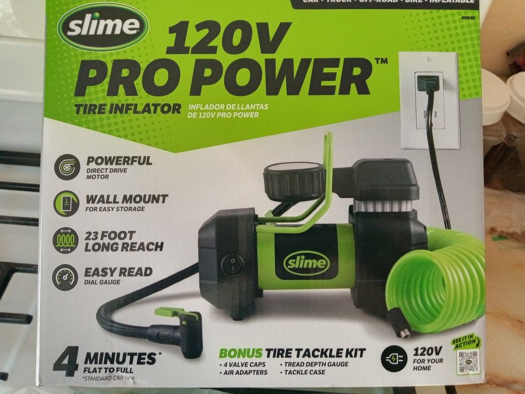 Slime Tire Inflator 120 volts