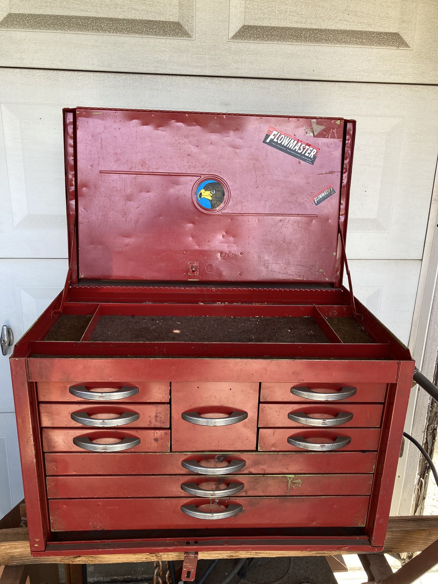 Vintage Mechanics Bench Top Tool Box - no markings - possibly Cornwell
