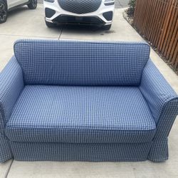 Blue Twin Pull Out Sofa