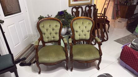 2 Mahogany chairs
