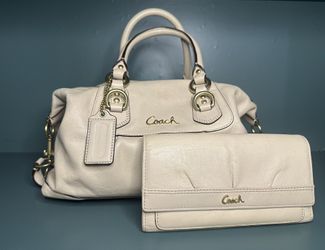 Coach Kristin Leather Satchel & Wallet Set 