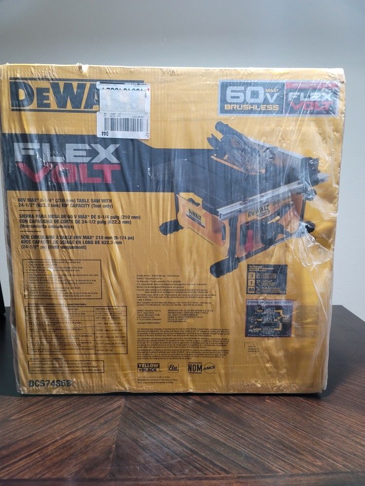 Dewalt 60V table saw DCS7485B