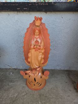 Virgen guadalupe  barro ($95)tel (contact info removed)