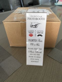 Photo frames for photo booth!