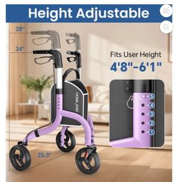 HOMLAND 3-Wheel Folding Walkers