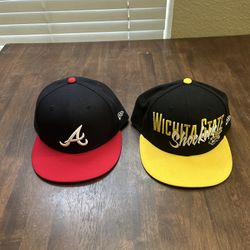 New Era Braves / Shockers Fitted Hats Caps