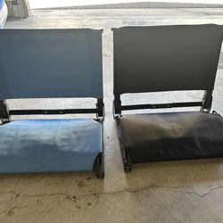 Pair Of Portable Stadium Seat-blue And Black