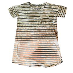 Loveriche Striped Short Sleeve T-Shirt with Chest Pocket